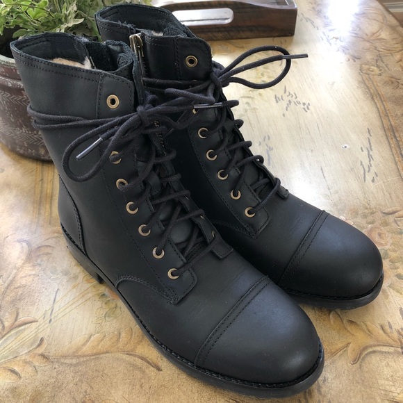 ugg womens kilmer ii lace up boots black